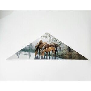 Bradford Exchange Peaceful Retreat By Persis Weirs Limited Edition Plate Horses